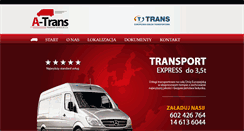 Desktop Screenshot of a-trans.com.pl