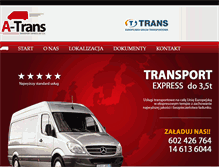 Tablet Screenshot of a-trans.com.pl